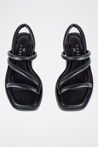 Sandales en cuir - Noir