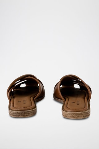 Mules en cuir - Marron