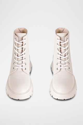 Botines de piel - Beige