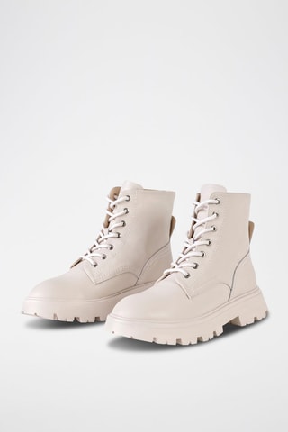 Botines de piel - Beige