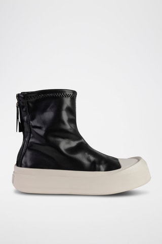 Botas con plataforma - Blanco y negro