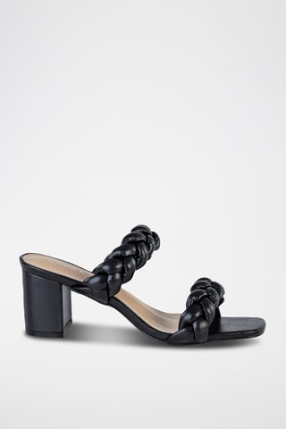 Mules à talons - Noir