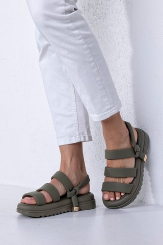 Sandalias con plataforma - Verde