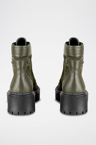 Botines de piel - Verde