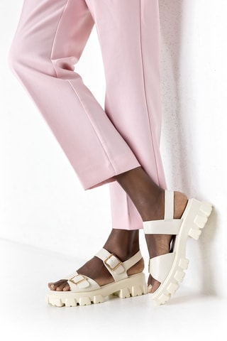 Sandales plateformes - Beige