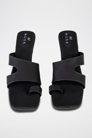 Mules à talons - Noir