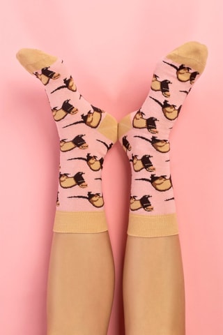 4 paires de chaussettes - Beige et bleu