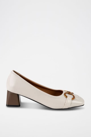 Escarpins  - Beige et doré