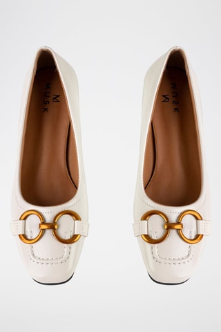 Escarpins  - Beige et doré