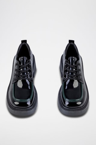 Derbys à talons  - Noir