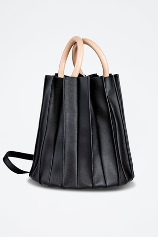 Bandolera - Negro y beige