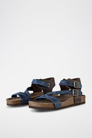 Sandales en cuir - Bleu