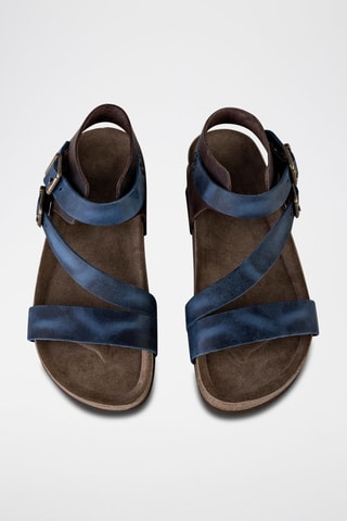 Sandales en cuir - Bleu