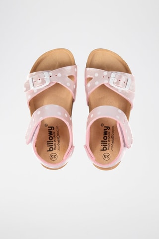 Sandálias Rosso Dourado rosa e branco