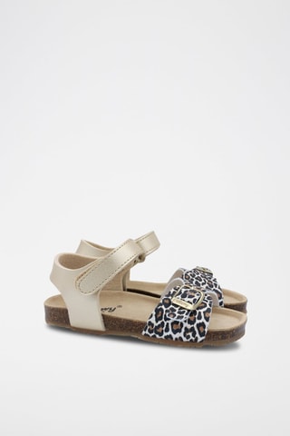 Sandálias Rosso Dourado e cru