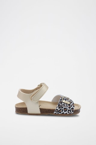 Sandálias Rosso Dourado e cru