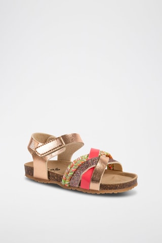 Sandálias Dourado-rosa