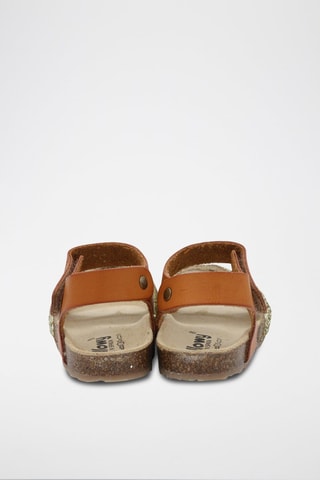 Sandálias Rosso Castanho e dourado