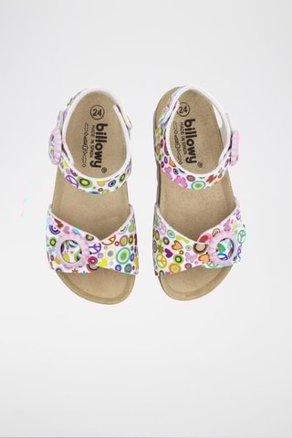 Sandálias Rosso Rosa e branco