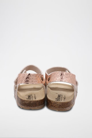 Sandálias Rosso Dourado-rosa