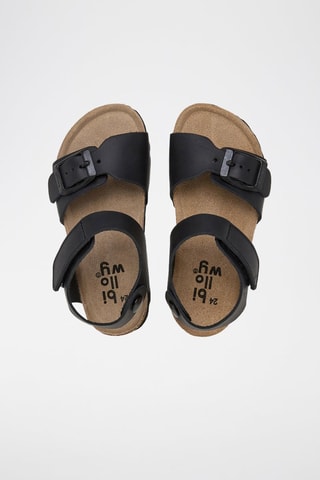 Sandali in pelle - Nero