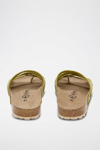 Sandálias em couro - Verde