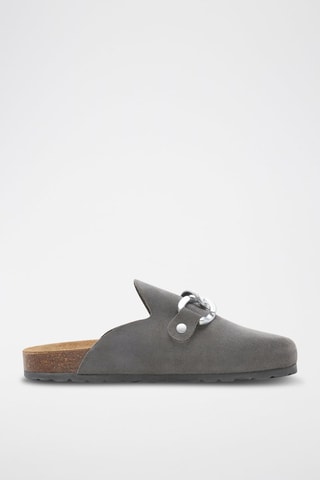 Socas de nobuck Rosso Cinzento