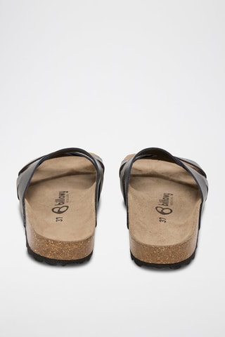 Mules em couro - Preto