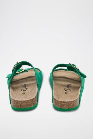 Mules em couro - Verde