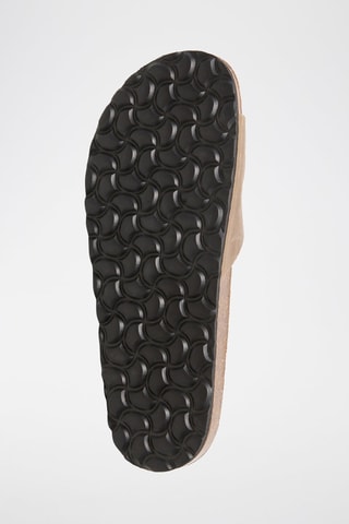 Mules em couro - Bege