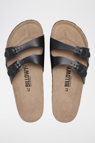 Mules em couro - Preto