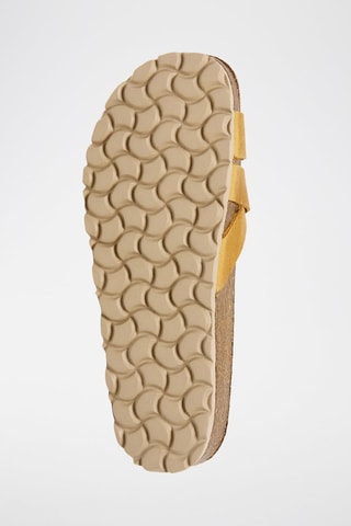 Mules em couro - Amarelo