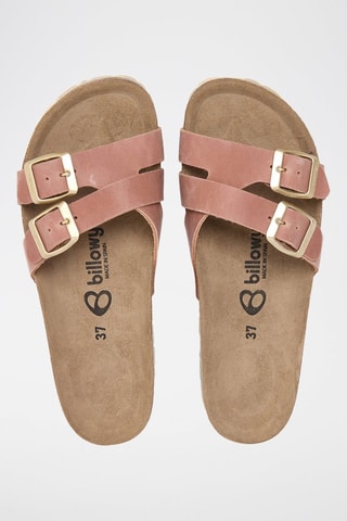 Mules em couro - Rosa