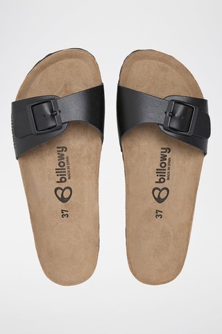 Mules em couro - Preto