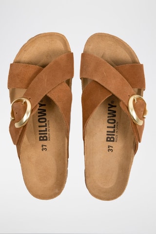 Mules em nobuck Camel