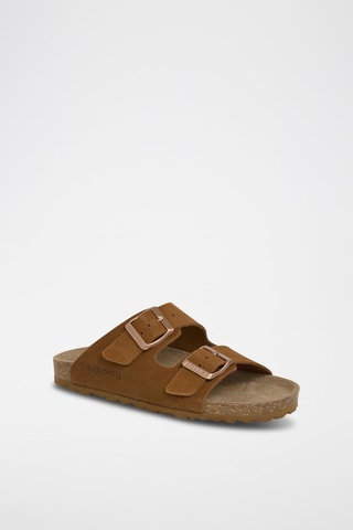 Mules em nobuck - Castanho