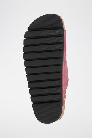 Mules em couro - Vermelho