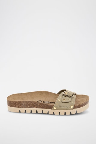 Mules em nobuck - Caqui