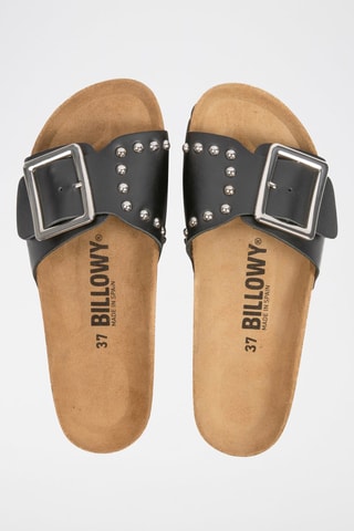 Mules em couro Preto