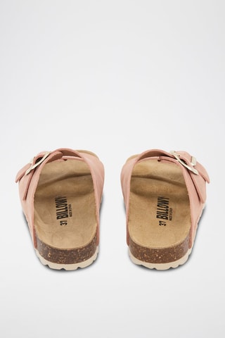 Mules em couro - Rosa