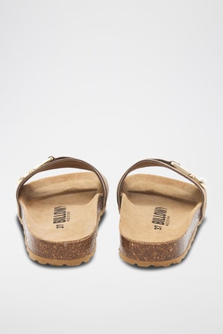 Mules em nobuck - Castanho