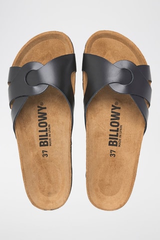 Mules em couro - Preto