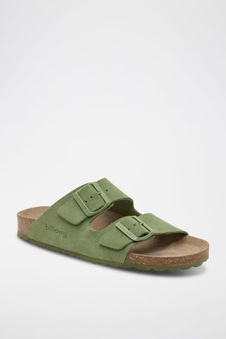 Mules em couro - Verde