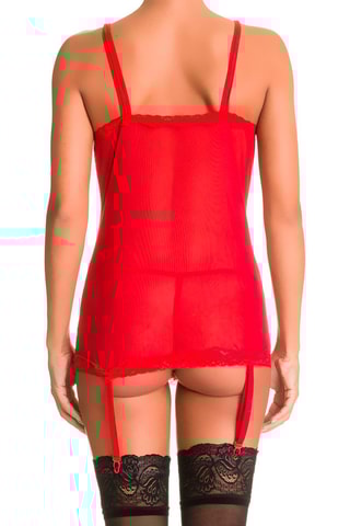 Espartilho e string Vermelho