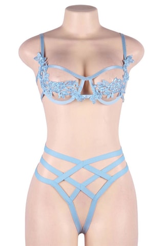 Soutien e string - Cinzento