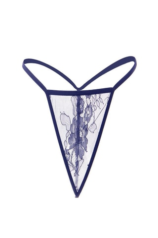 Robe e string - Azul-marinho