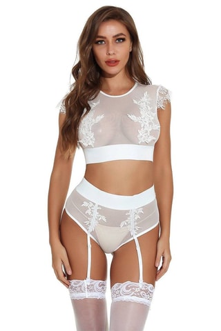 Crop top e cueca - Branco