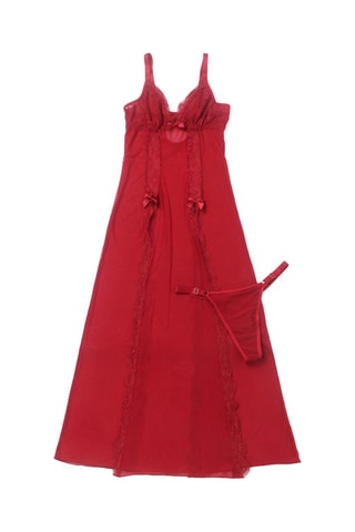 Babydoll e string - Vermelho