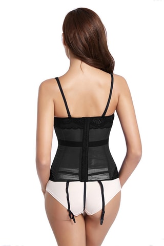 Espartilho e string - Preto