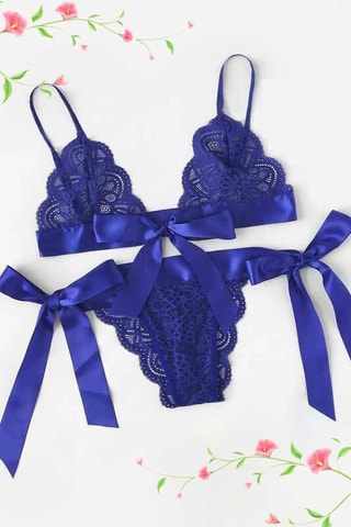 Soutien e tanga Azul